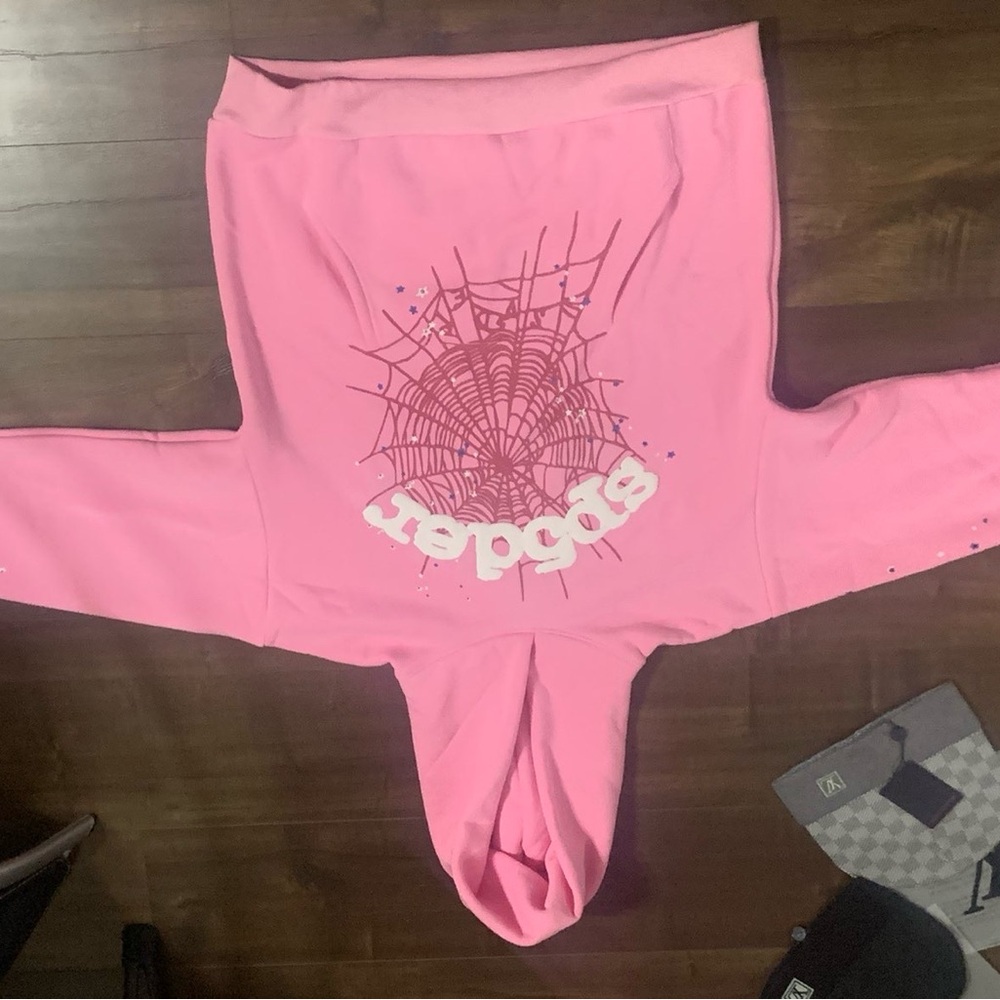 Pink Spider Graphic Hoodie